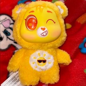 Care Bears Caring Cuties 6" Funshine Bear Vinyl Plush keychain NEW QUICK SHIP